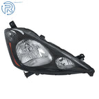 Halogen Headlights for Honda Fit 2009–2011 (Passenger Side, Black Housing)