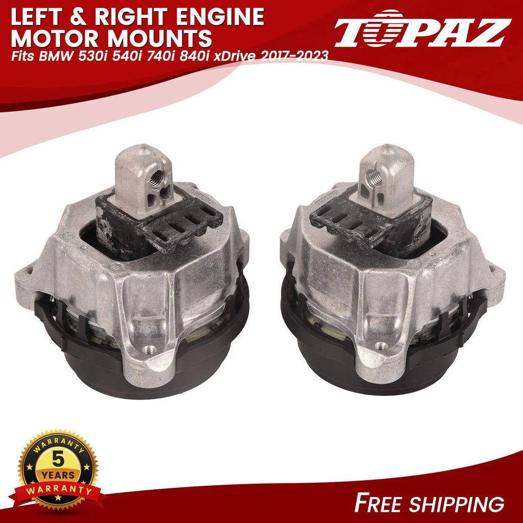 2Pcs Engine Motor Mount for BMW 530i 540i 740i 840i 
