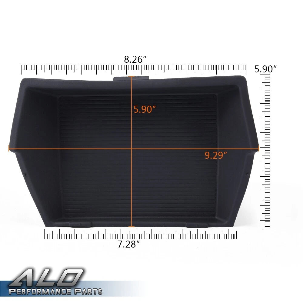 Rubber Front Center Console Mat Insert for Dodge Ram 1500 2500 (2015–2018)