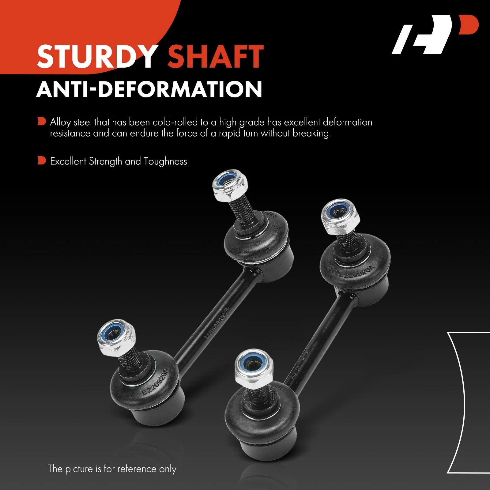 2X Rear Side Sway Bar Link with Ball Joint for Honda Passport (2002)