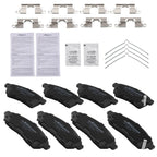Front Ceramic Brake Pads for Suzuki Equator (2009–2012) and Nissan Xterra (2005–2015)