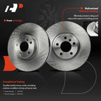 Front Side Disc Brake Rotors for BMW X5 X6 (2007–2018) 348.1mm