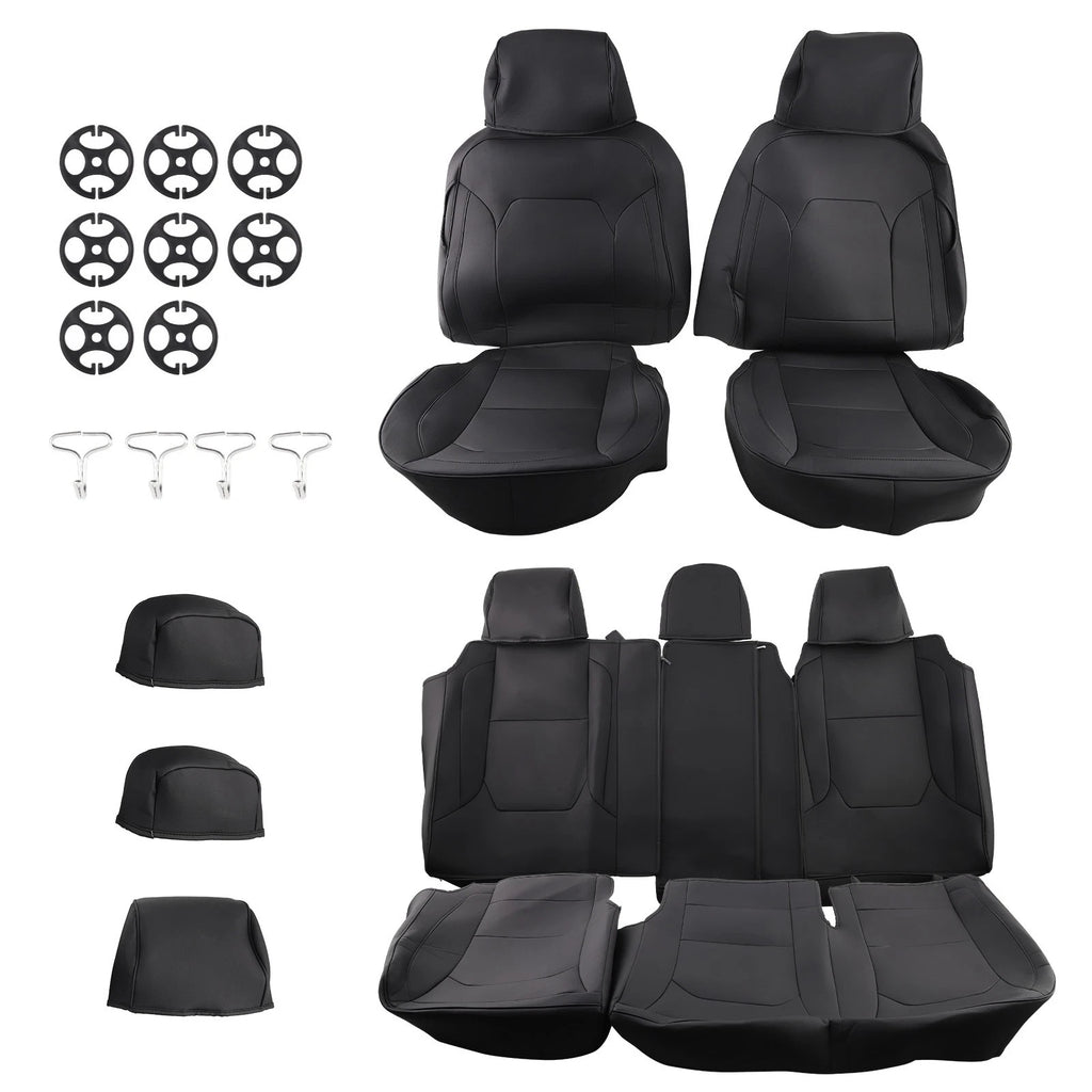 Leather Car Seat Covers Full Set for Ford F-150 (2015–2024) Waterproof