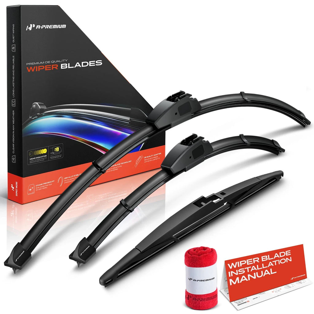 3Pcs 26" 17" 12" Windshield Wiper Blades for Toyota Matrix (2009–2014)