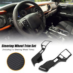 Steering Wheel Button Cover Trim for Toyota Tundra Tacoma Sequoia 4Runner (2007–2021)