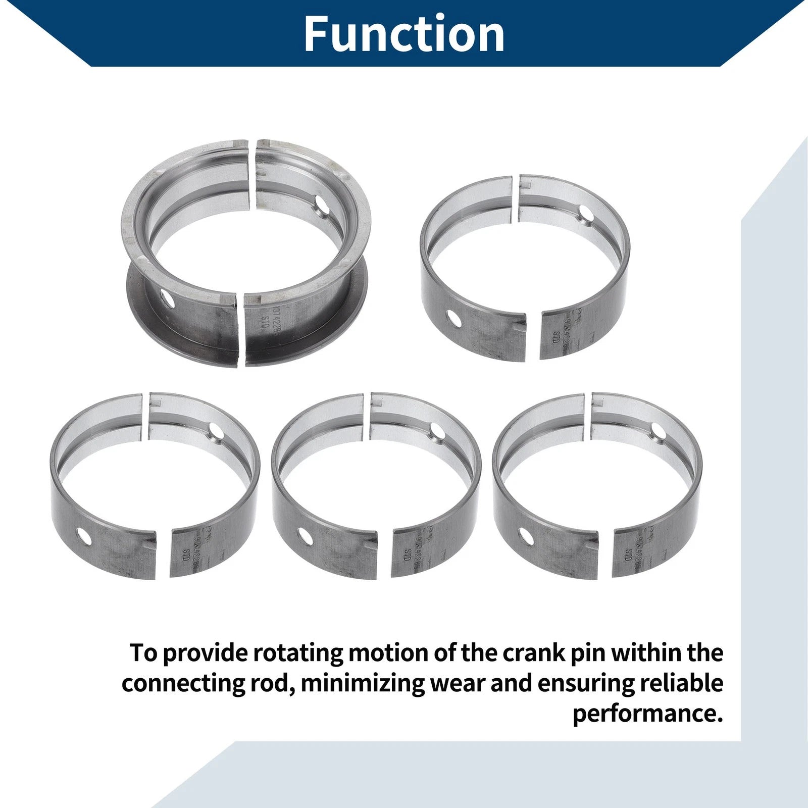 Main Bearing Set No. 93744925 for Chevrolet Aveo (2009–2011)