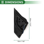 Right Side Door Mirror for Nissan Sentra (2016–2019) Manual Folding Black
