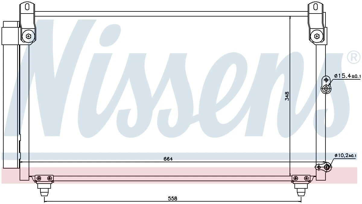 A/C Condenser for Lexus IS300 (2001–2005) - Nissens 940191