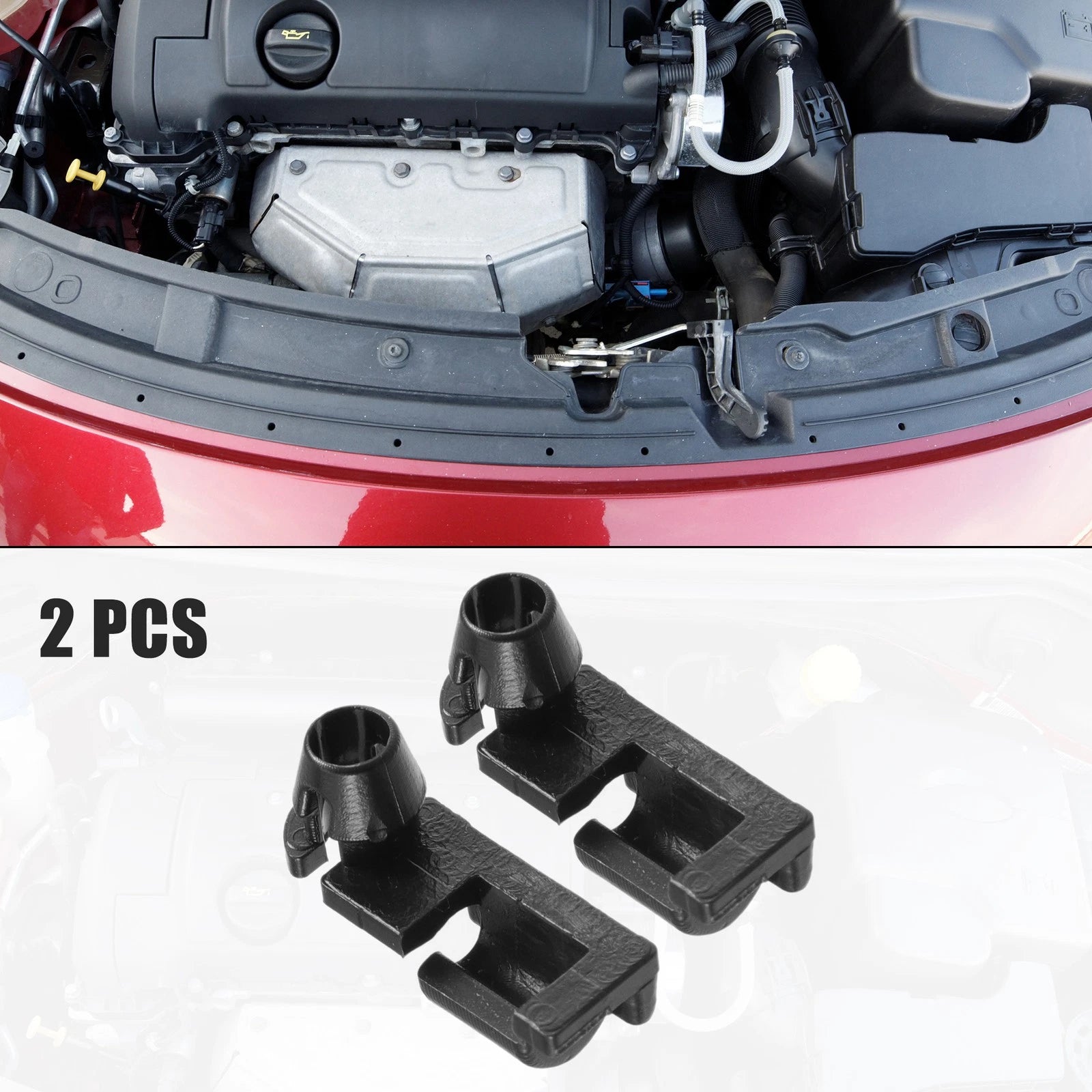 2X Hood Prop Rod Clip Retainer for GMC Sierra 3500 Classic (2007) 718844959414