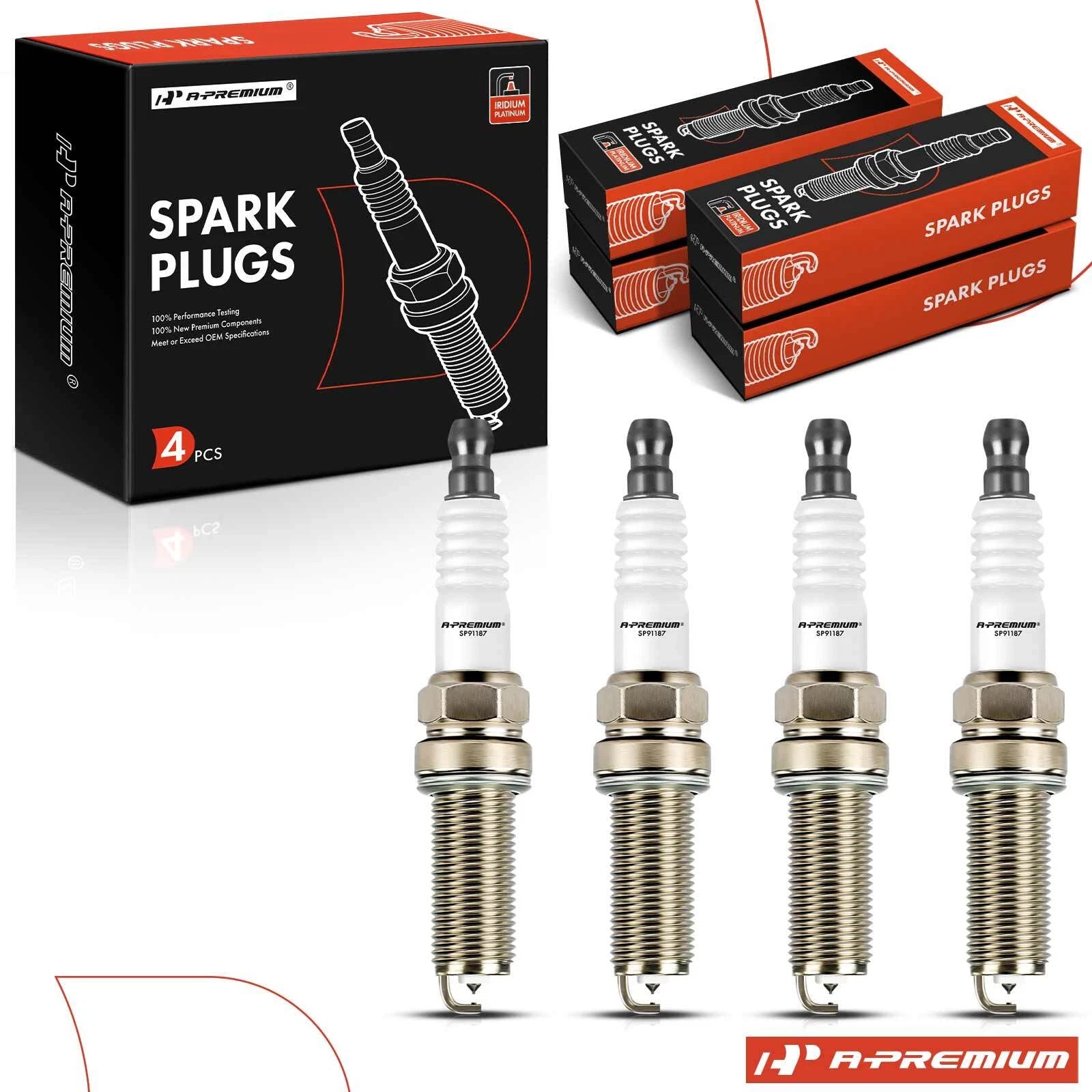 Set of 4 Iridium Platinum Spark Plugs for Nissan NV200 Altima Sentra