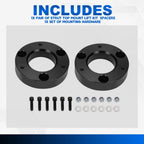 2" Strut Top Mount Lift Kit Spacers for Silverado Sierra 1500 (2007–2022)