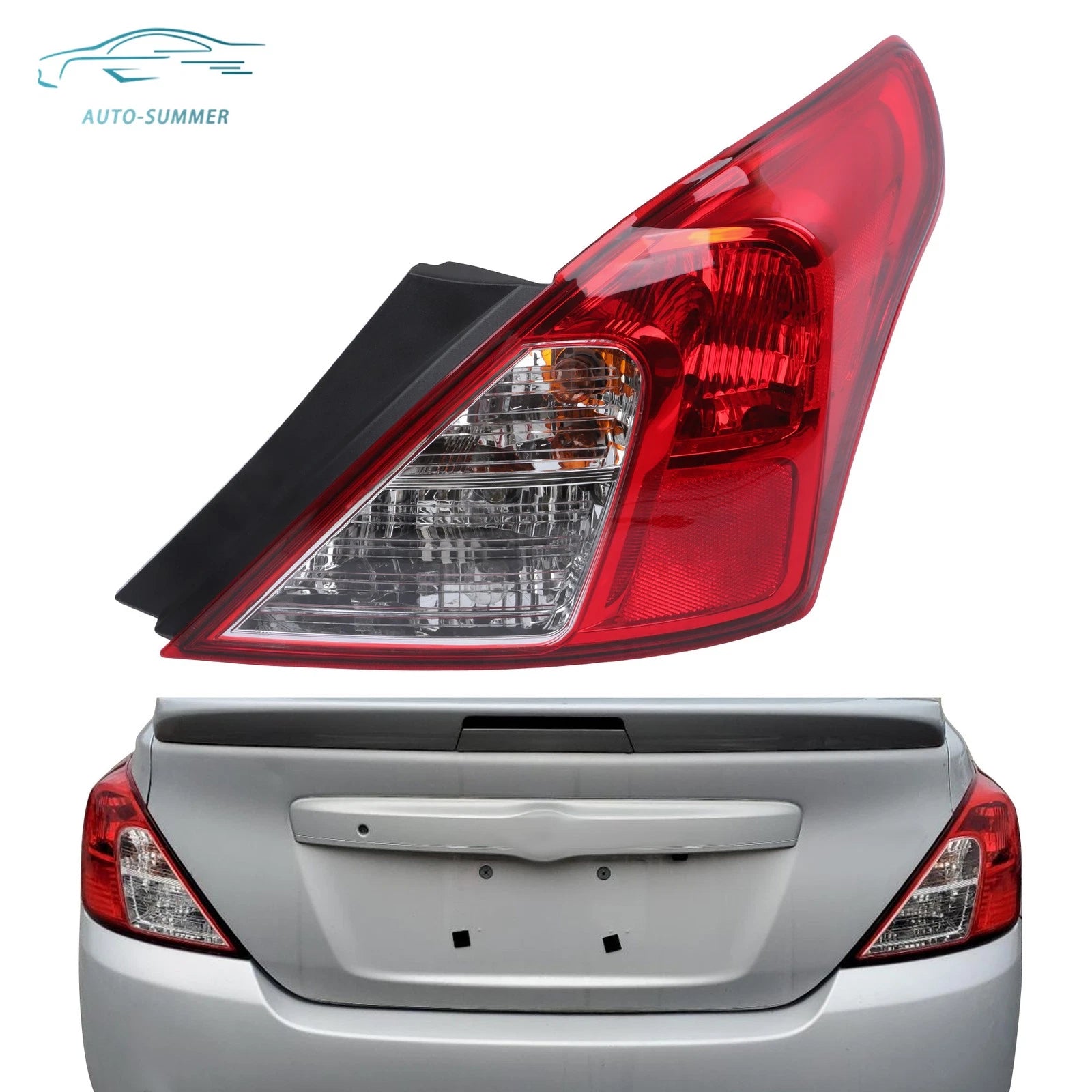 Rear Tail Lights for Nissan Versa (2012–2019) Right Side Halogen