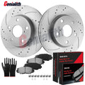 Front Disc Rotors Brake Pads Kit for Toyota Prius V RAV4 Lexus HS250h Scion xB (2011–2018)