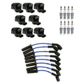 Set of 8 Ignition Coil Wires & Ruthenium Spark Plugs for Camaro Corvette