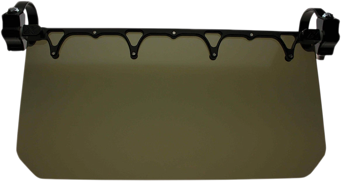Klock Werks 12" Sun Visor for Motorcycle (MODSVT-BK) - Dark Tint