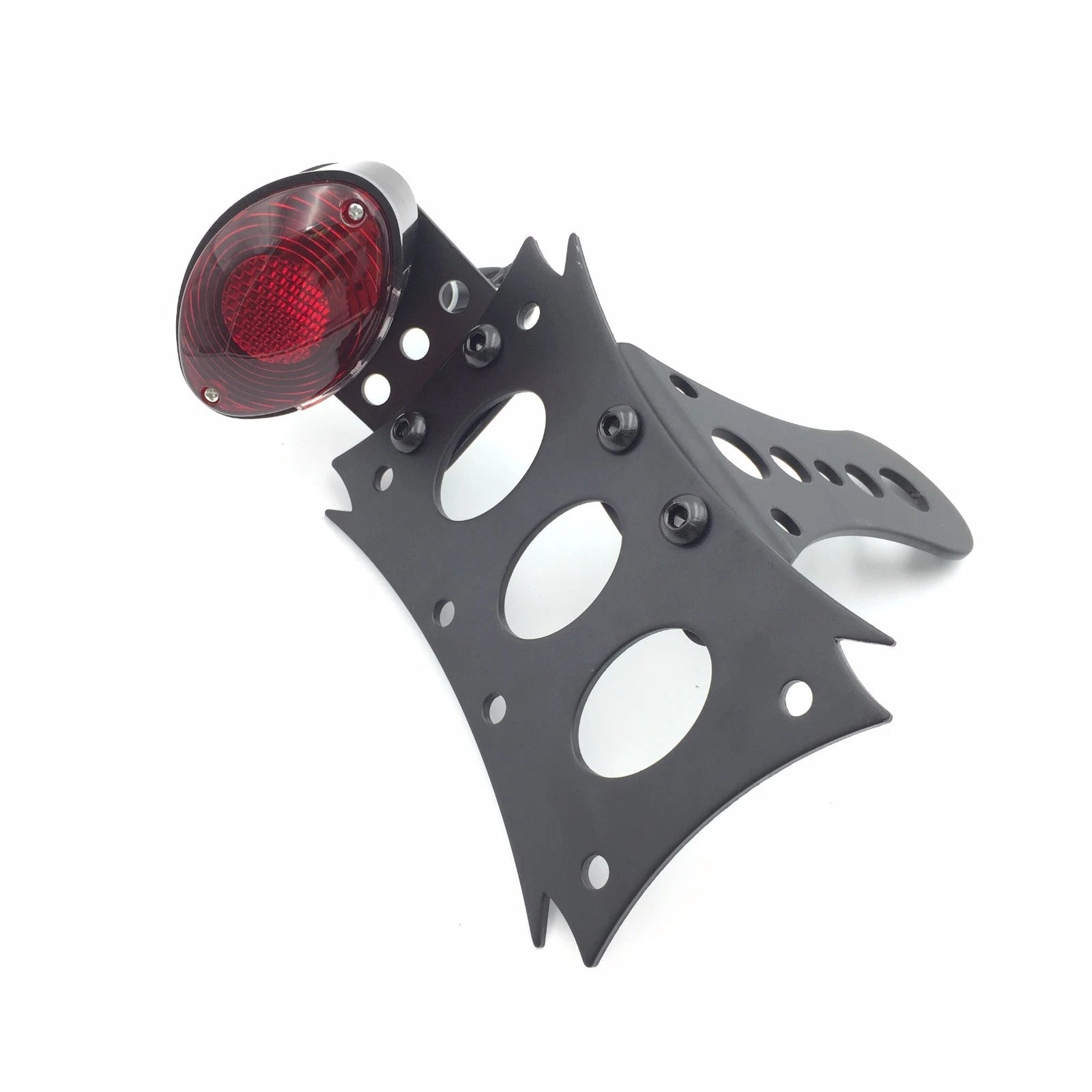 License Bracket & Oval Tail Light for Honda Kawasaki Suzuki Yamaha