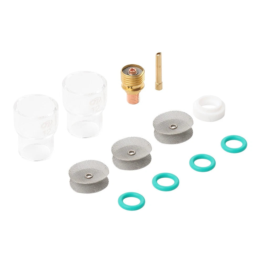 12PCS Pyrex Glass Cups Kit for WP9 WP20 WP25 (Gas Lens)