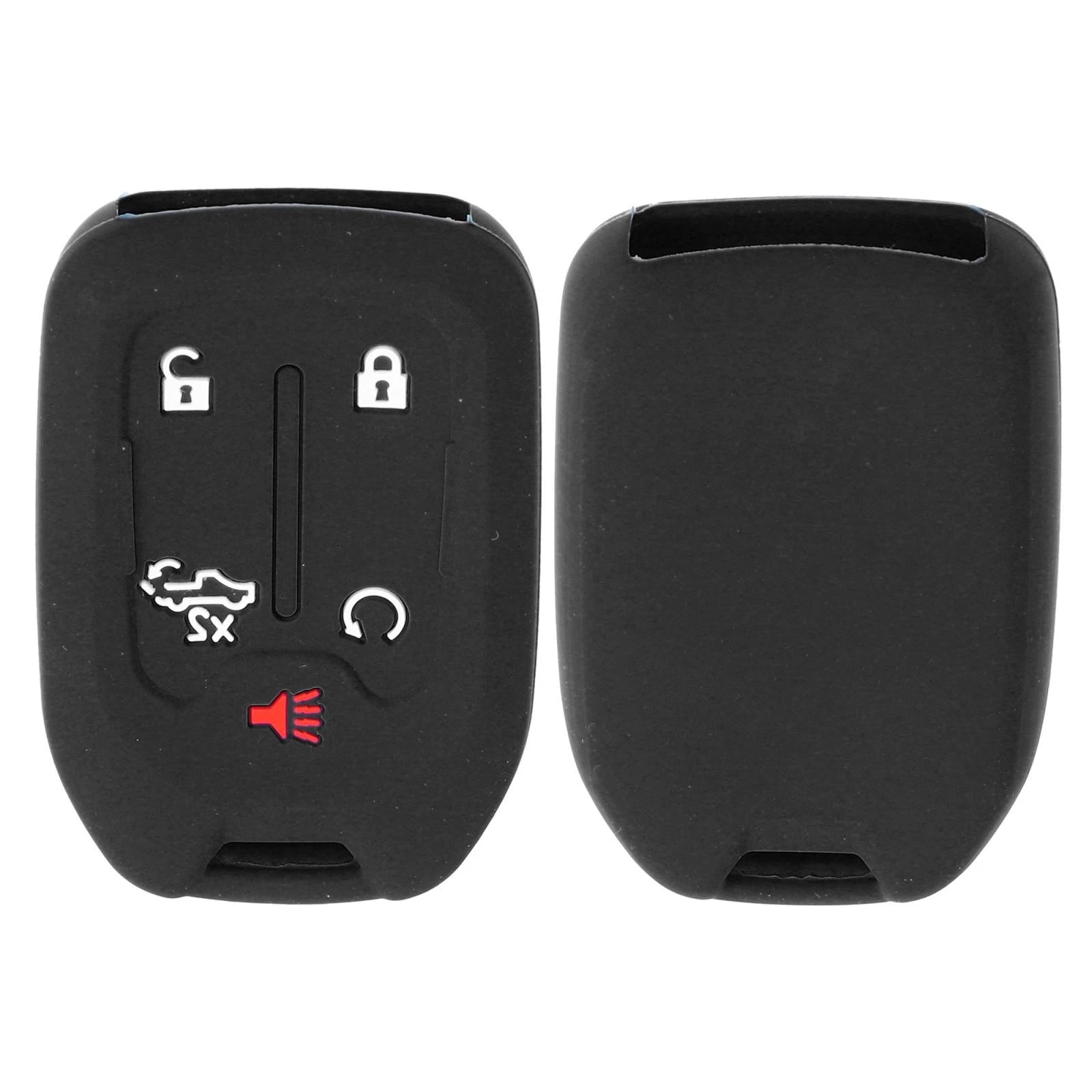 2X Silicone Smart Key Fob Case Cover for Chevrolet Silverado (2019–2022)