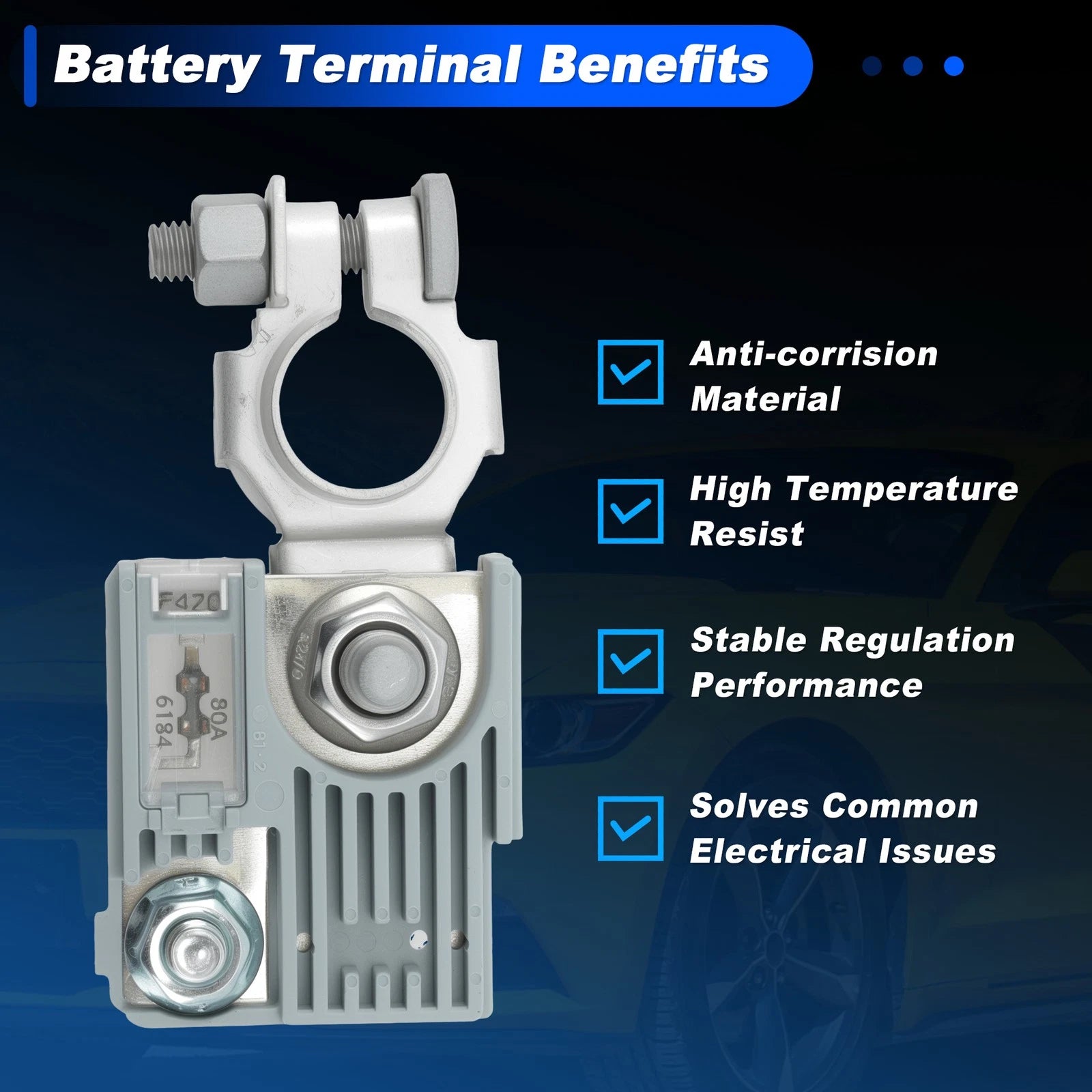 80Amp Positive Battery Fuse Terminal for Subaru WRX, Forester, Impreza (2010–2023) 81608YC000
