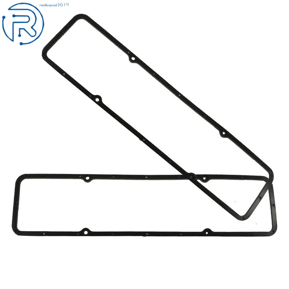 Set of 2 Rubber Valve Cover Gaskets for Chevy SBC (283–350)