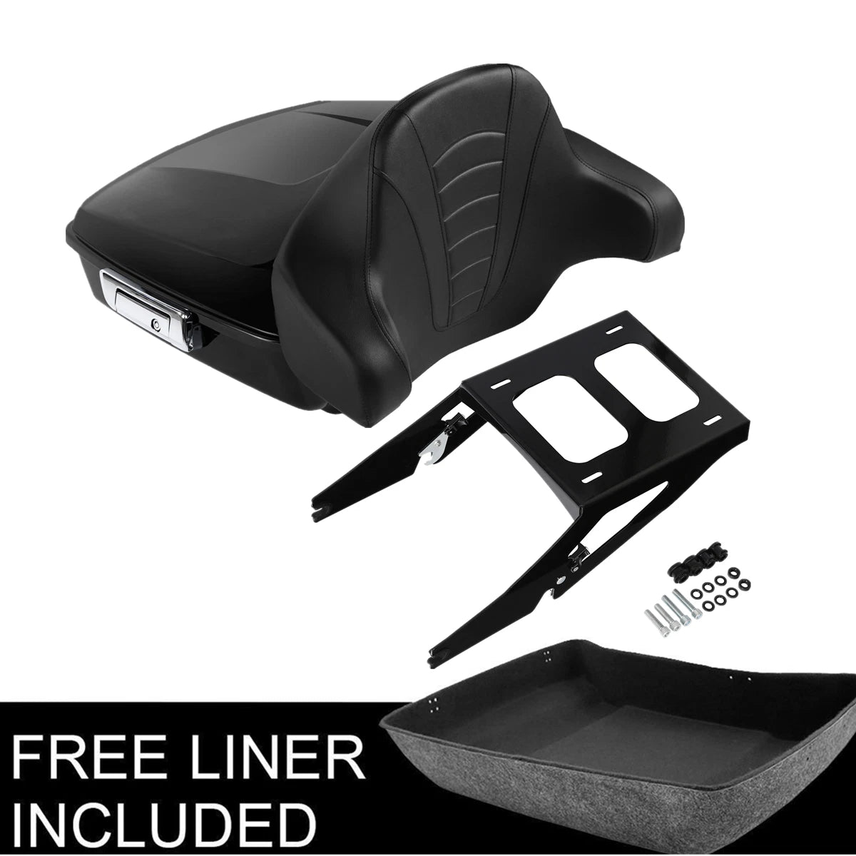 Chopped Trunk Pad Mount for Harley Sport Glide FLSB (2018–2023) Black