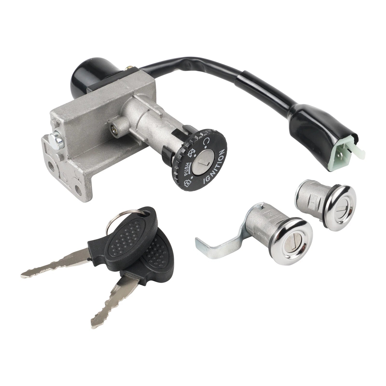 Ignition Saddle Lock Switch with Keys for GY6 Taotao Jonway Roketa (2000–2023)