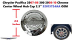 Chrome Center Wheel Hub Cap for Chrysler Pacifica 2007-2008, 300 2008-2010 52013724AA