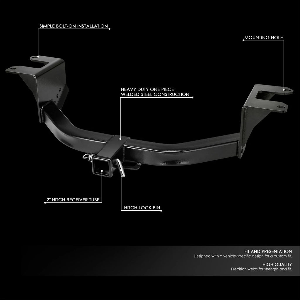 2" Square Trailer Hitch Receiver for Silverado Sierra (2019–2026)