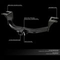 2" Square Trailer Hitch Receiver for Silverado Sierra (2019–2026)