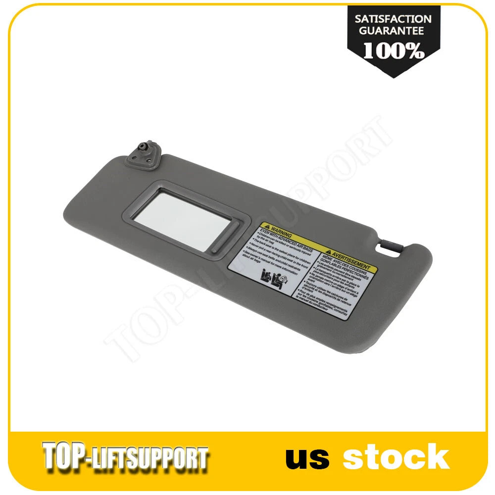 Driver Sun Visor for Toyota Highlander (2004–2007) Gray