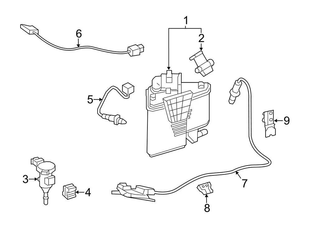 Genuine OEM Vapor Canister 2464700059 for Mercedes-Benz