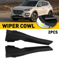Pair Front Wiper Side Cowl Extension Covers for Hyundai Tucson (2010–2015)