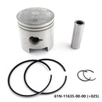 2 Sets Piston Set +025 for Yamaha 2T 25 30HP Outboard (61N-11635-00, 61N-11604-00)