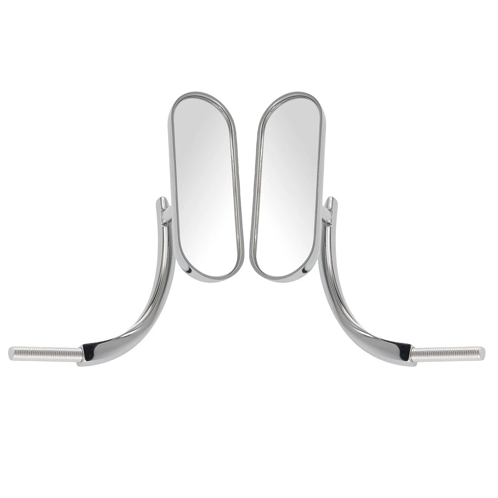 Chrome Motorcycle Mirrors for Harley Dyna/Sportster/Softail (8mm, 10mm)