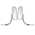 Chrome Motorcycle Mirrors for Harley Dyna/Sportster/Softail (8mm, 10mm)