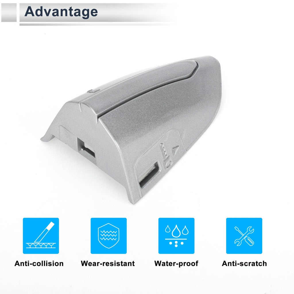 Front Left Door Handle Protector for Ford Mondeo Edge Taurus (2013–2020) Silver Tone