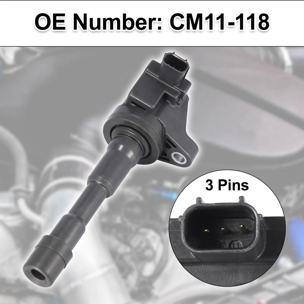 Set of 4 Ignition Coils for Honda CM11-118 (Year Range Not Specified)