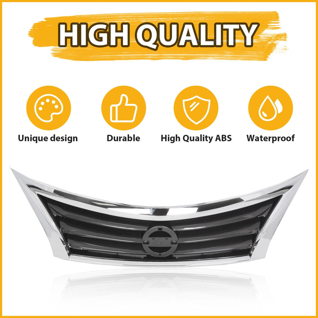 Chrome Front Bumper Grille for Nissan Altima (2013-2015)