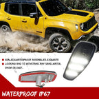 Set of 2 Smoked White LED Side Marker Lights for Jeep Renegade (2015–2023)