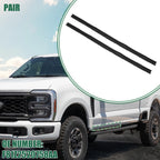 1 Pair Window Weatherstrip for Ford F-250 (1997–2007) No.F81Z2520758AA Black Rubber