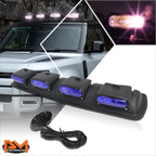 Set of 2 Off-Road Blue Lens Roof Top Mounted Fog Lights for Universal 4X4