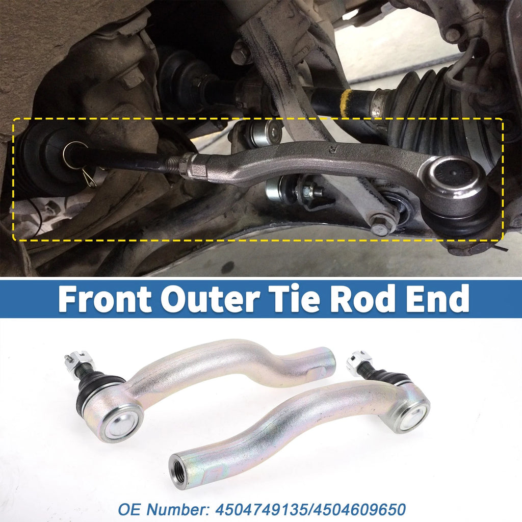 2X Front Outer Tie Rod Ends for Toyota RAV4 (2006–2019) No. 4504749135