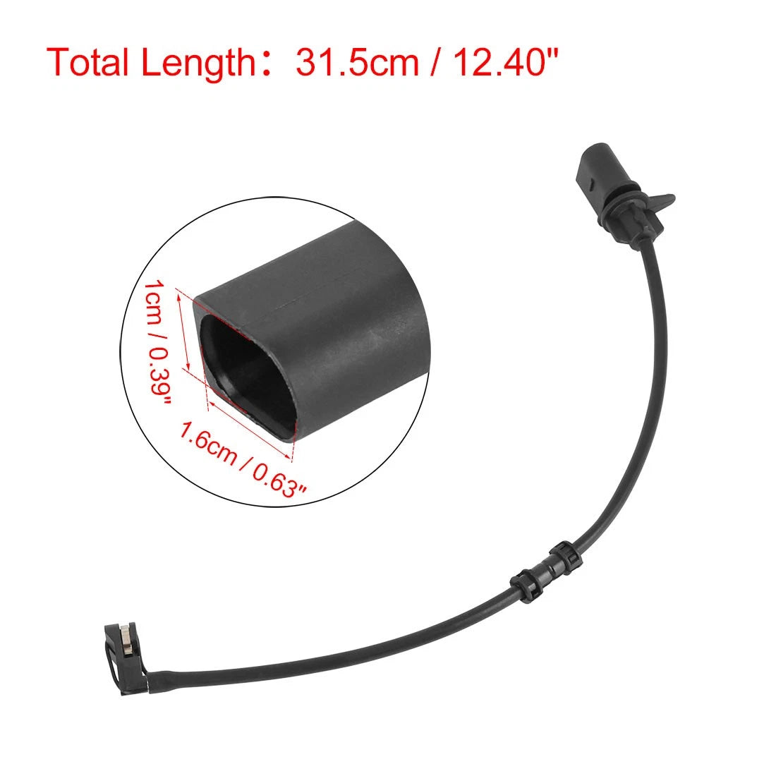 Set of 2 Front Brake Pad Electronic Wear Sensors for Audi A6 Quattro (2012–2014)