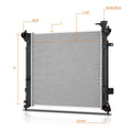 Aluminum Core Cooling Radiator for Hyundai Sonata 1.6L (2015–2018) DPI-13538