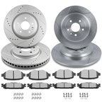 Set of 4 Brake Rotors & Ceramic Pads for Ford Taurus (2013–2019)