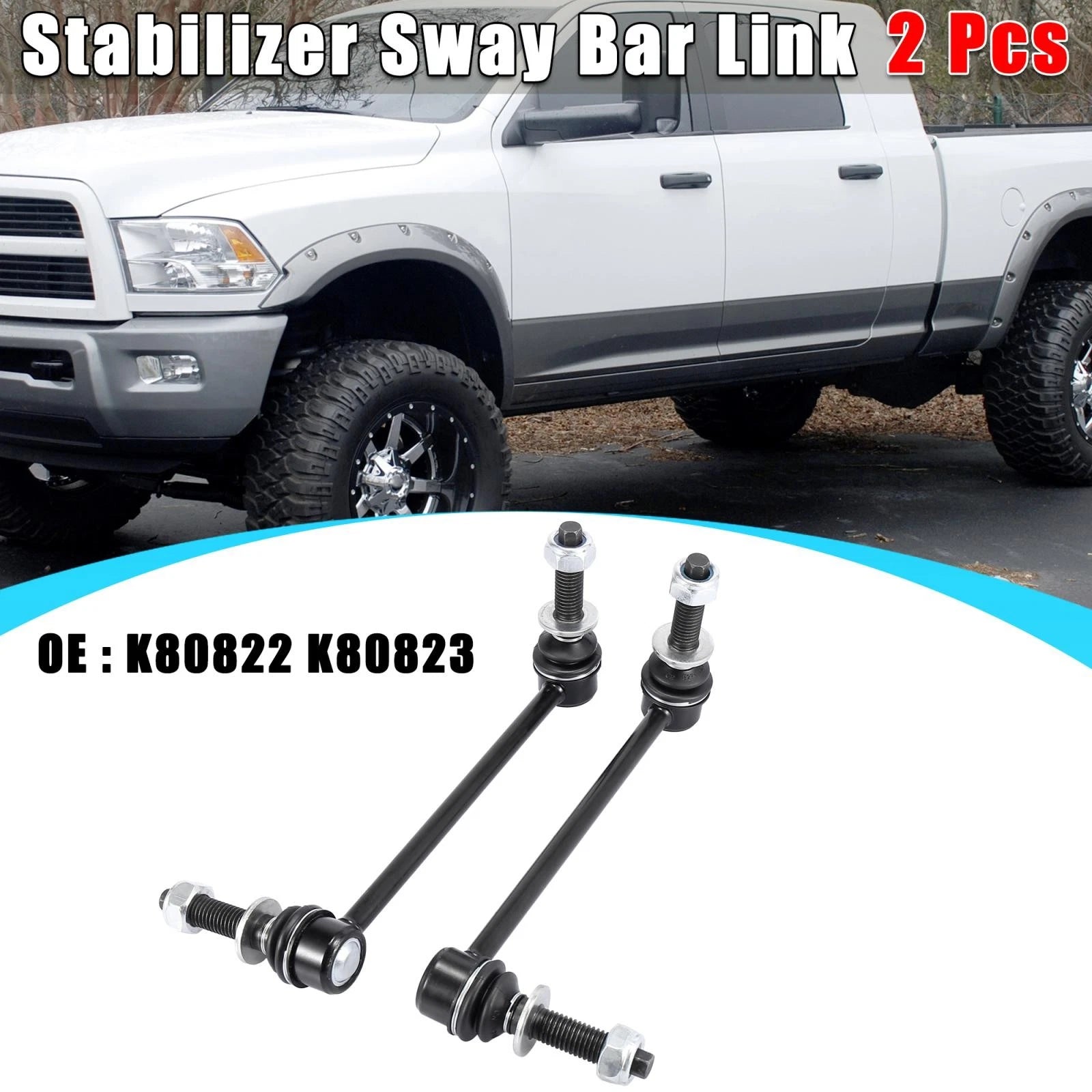 2pcs Front Suspension Sway Bar End Link K80822 4895482AA for Chrysler 300 (2005–2019)