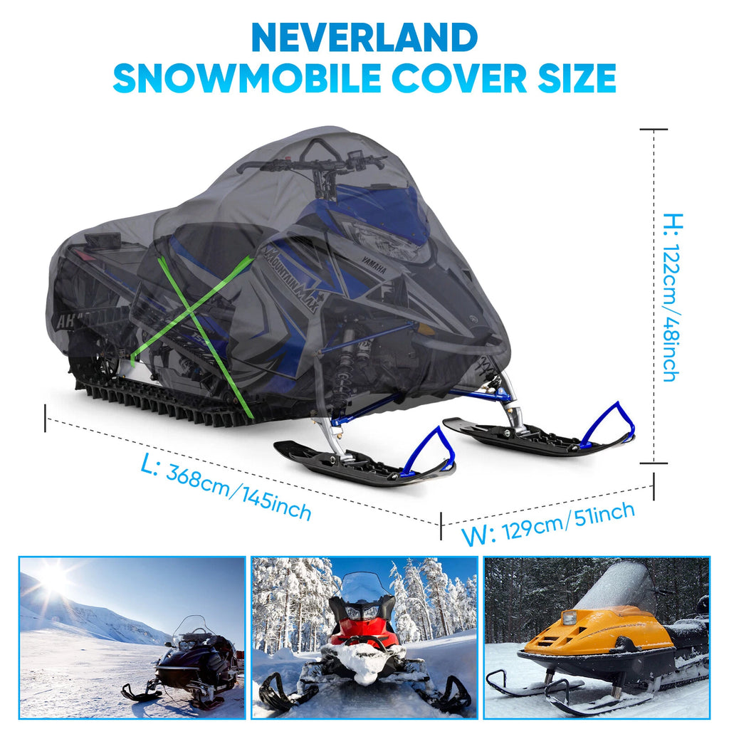 Snowmobile Cover for Polaris Ski Doo Yamaha (140'' S)