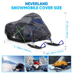 Snowmobile Cover for Polaris Ski Doo Yamaha (140'' S)