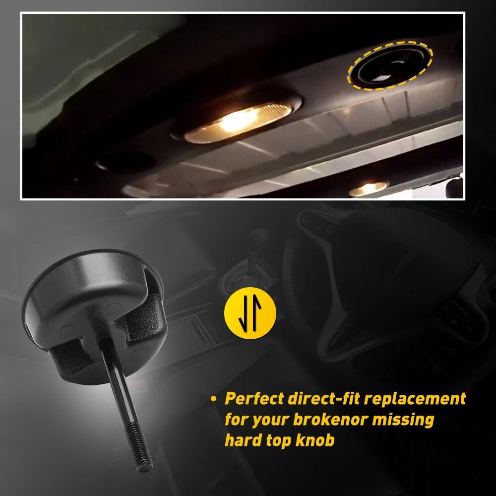 2pc Hardtop Targa Mounting Knob Screw for Jeep Wrangler JK (2007–2018)