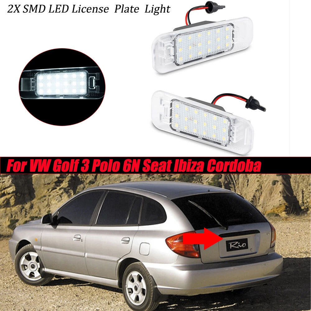 18-SMD Full LED License Plate Lamp for Kia Rio Rio5 (2006–2011)